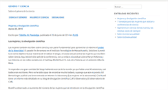 Desktop Screenshot of generoyciencia.org