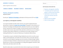 Tablet Screenshot of generoyciencia.org